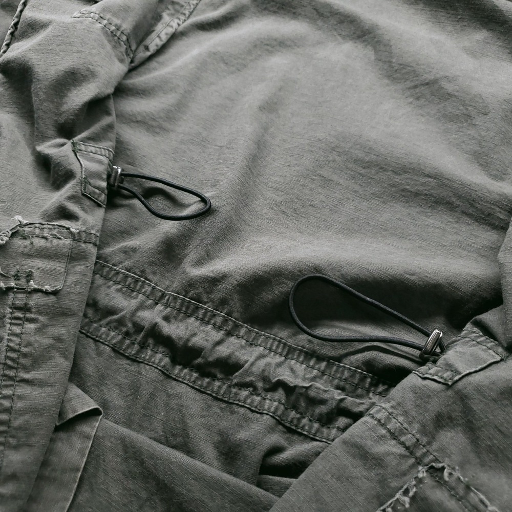 Calvin Klein Military Field Jacket Men XL Green Gorpcore Streetwear Utility - Picture 11 of 15